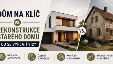Dům na klíč vs. rekonstrukce starého domu - co se vyplatí víc? STAV REKO Kabelka
