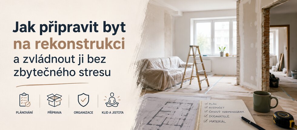 Jak připravit byt na rekonstrukci - STAV REKO Kabelka