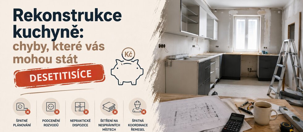 Rekonstrukce kuchyně - STAV REKO Kabelka Rekonstrukce kuchyně - STAV REKO Kabelka