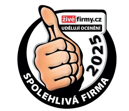 Logo ohodnocení spolehlivé firmy pro rok 2025